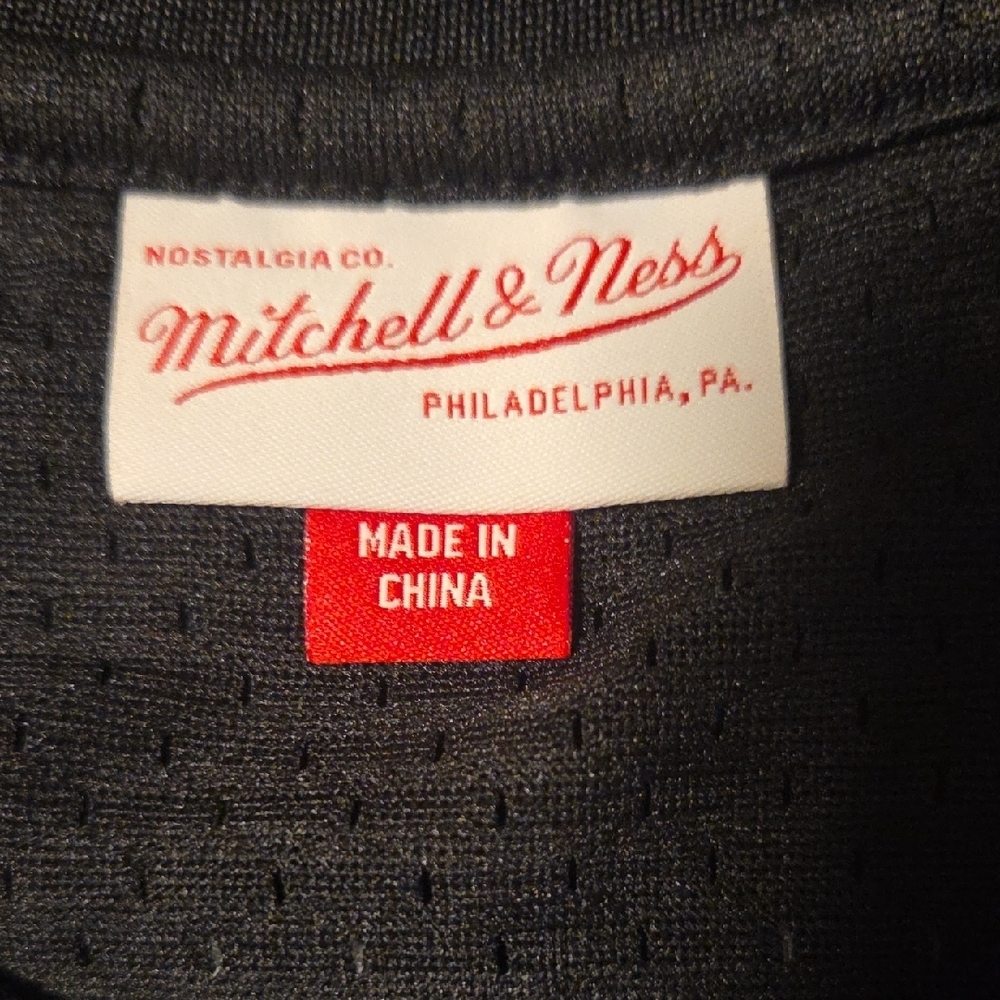 Mitchell & Ness Black Jersey with White Number - Picture 3 of 7